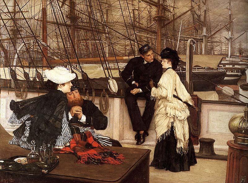 James Jacques Joseph Tissot The Captain and the Mate oil painting picture